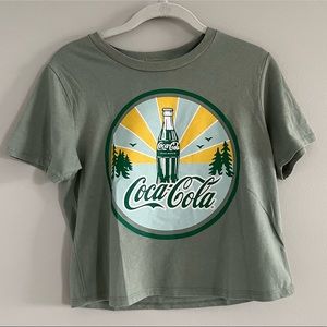 Coca Cola Graphic Tee Crop Top Shirt